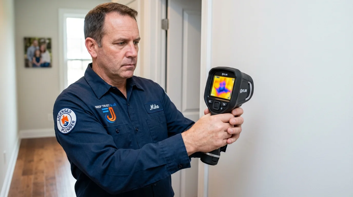 Thermal imaging leak detection by Johns Plumbing LLC in Lakeview